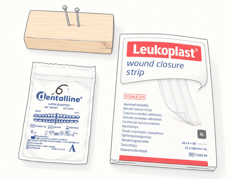Steri-Strips bei Pierre-Robin-Sequenz Bastelanleitung